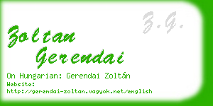 zoltan gerendai business card